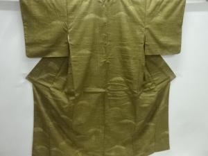 楓模様手織り紬付け下げ着物